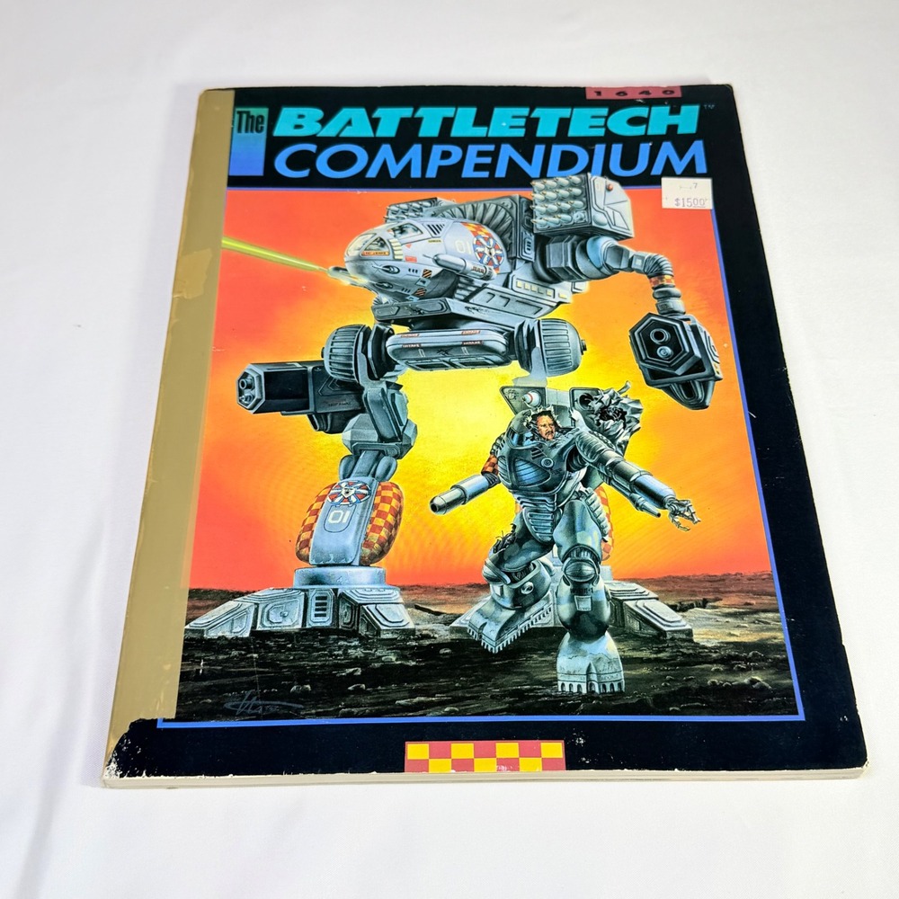 The BattleTech Compendium 1640 FASA 1990 Vintage Tabletop RPG Rulebook Softcover
